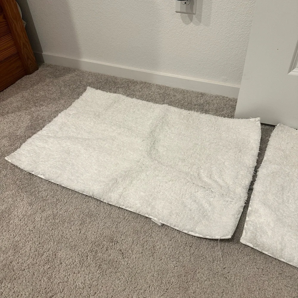 Crosby St. Solid White Bath Rug, 20x30